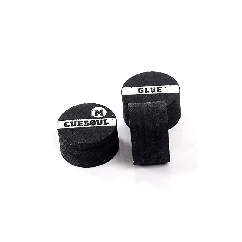 CUESOUL 3 Pieces 10mm 6 Layer Pigskin Snooker Cue Tip