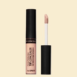 Anjumain The Saem Cover Perfection Tip Concealer 6.5g, peach beige, 1 piece / 더샘 커버 퍼펙션 팁 컨실러 6.5g, 피치베이지, 1개