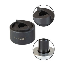 UTZIKO 1-1/4" Conduit Knockout Punch Unit with Manual Draw Stud - 1.7" Actual Hole Size, Versatile Usage and Precise Punching Capability