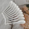 White Ceramic Coffee Spoon, 5 Inch Small Tea Spoons for