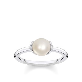 Thomas Sabo TR2298-167-14 Women's Ring Pearl with Stars 925 Sterling Silver, Precious metal, Pearl