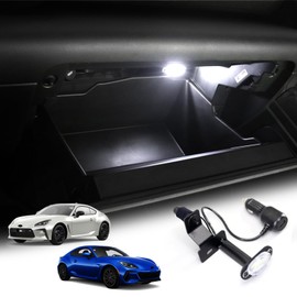 KUNGKIC LED Glove Box Lighting Light Lamp for Toyota GR86 ZN8 Subaru BRZ ZD8 2021 2022 2023 Custom Parts Room Lamp Interior Car USB Charger Included Decoration Accessories Auto Light DC 12V White