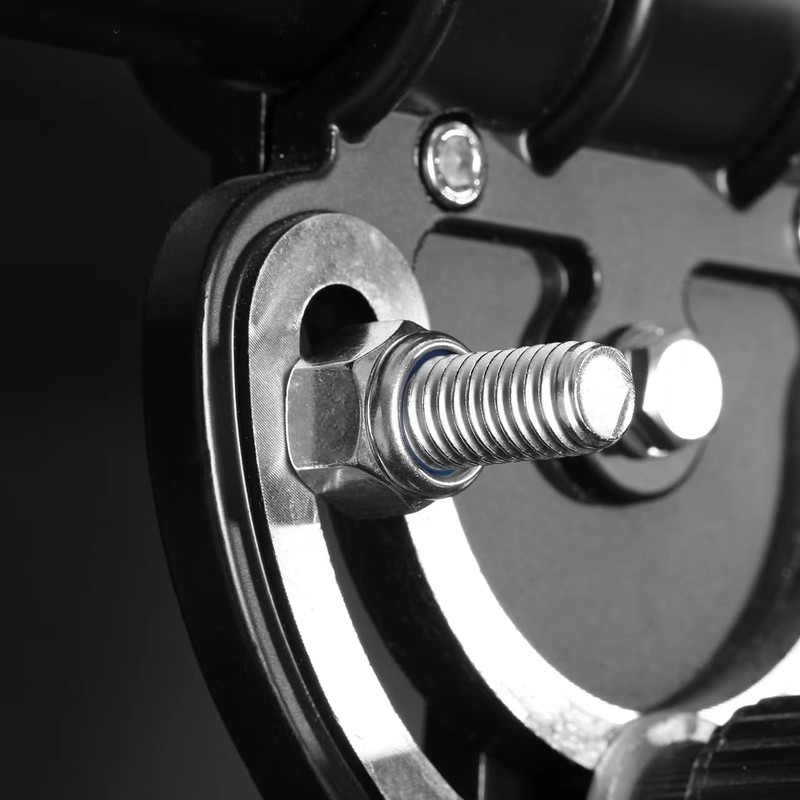 M6 x 1.0mm Nylon Insert Hex Lock Nuts 100Pcs 304