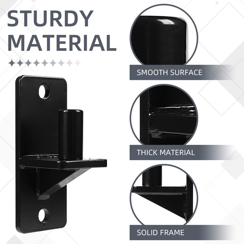 Rasugarlary Wall Mount Gate Hinges, Black Farm Gate Hinge, 4