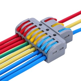 Koverflame Robust Lever Wire Kit: Quick Connect Electrical Splicing, Compact Conductor 28-12 AWG for Reliable Inline Circuits (LT933, 10)