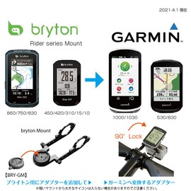 REC-MOUNTS Cycle Computer Adapter for Garmin (Brighton Rider Mount → Garmin) [BRY-GM] Edge Series
