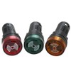 mxuteuk 3Pcs 22mm 110/120V Buzzer with LED Lndicator Light Flash