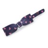 1Pcs Purple with Pink Hearts Acrylic Bow Hair Grip/Slide In