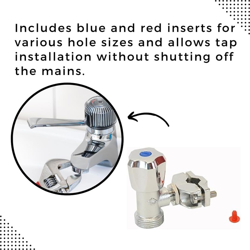 Invero® Universal Self Bore 3/4" Plumbing in Tap Kit