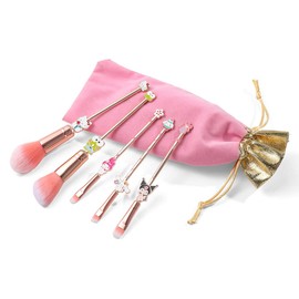 Cute Anime Makeup Brushes Set,Classical Cartoon Cosmetic Brush, Blending,Face Powder,Eyeshadow Make Up Kit, Best Gift for Girl & Young Women