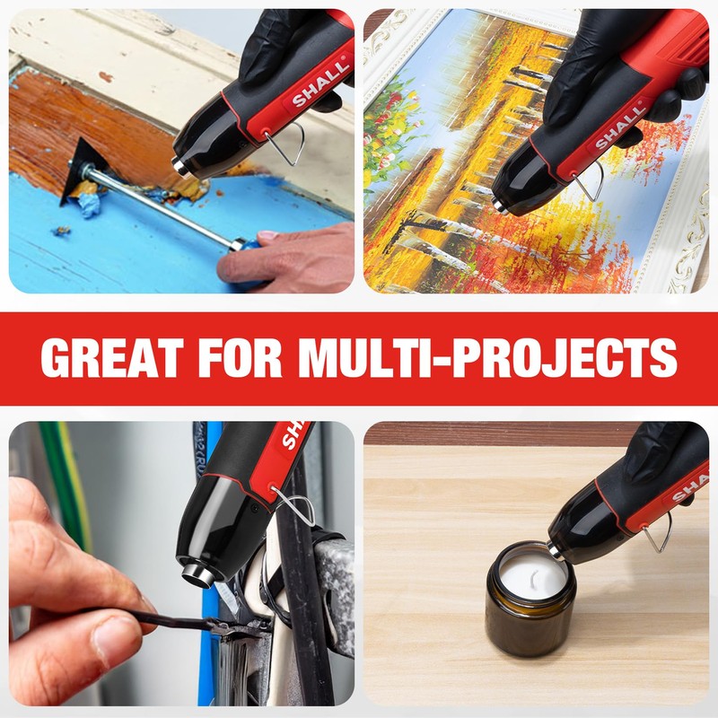 SHALL 350W Mini Heat Gun Set, Portable Hot Air Gun