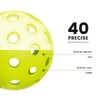 XILOMG .Outdoor Pickleball Balls 12 Pack - 3.3mm Polymer Construction
