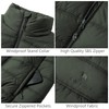 CAMEL CROWN Puffer Vest Men Quilted Winter Padded Sleeveless Jackets