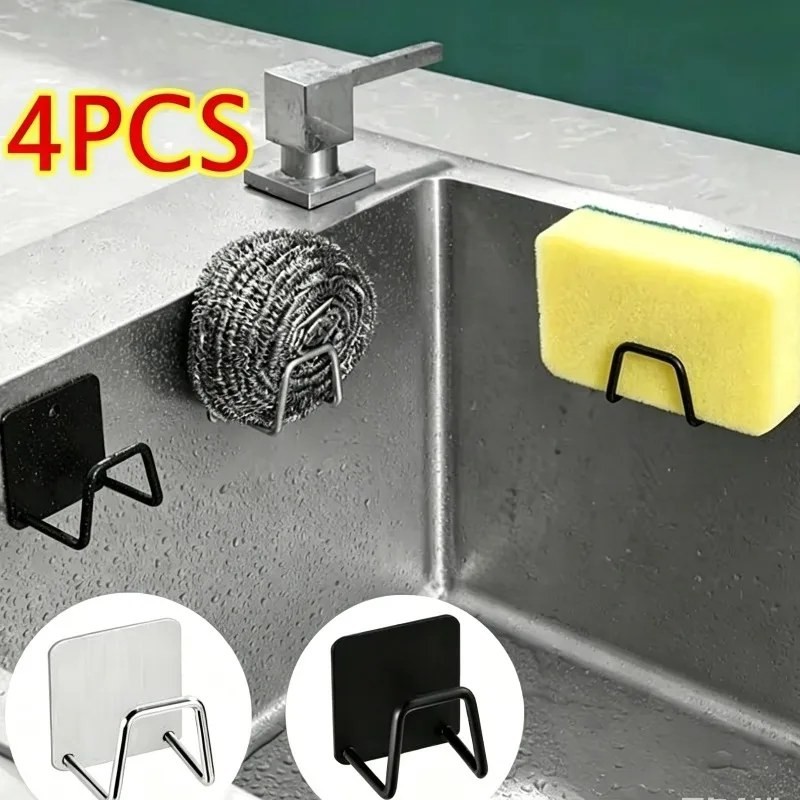 LuxeSilk Kitchen Sink Sponge Holder Stainless – Durable Space-Saving Construction