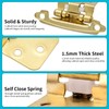 1/2 Inch Overlay Kitchen Cabinet Hinges, 24 Pack(12 Pairs) Gold