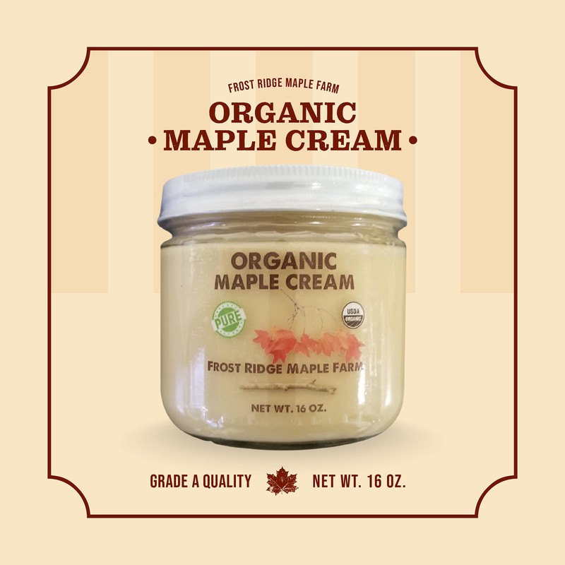 Frost Ridge Maple Farm, Organic Maple Cream, Grade A, One