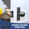 2 Pcs Deadbolt Restorer Strike Plates, Deadbolt Strike Plate, Narrow