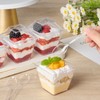 50 Pack 3.5 oz Mini Dessert Cups with Lids and