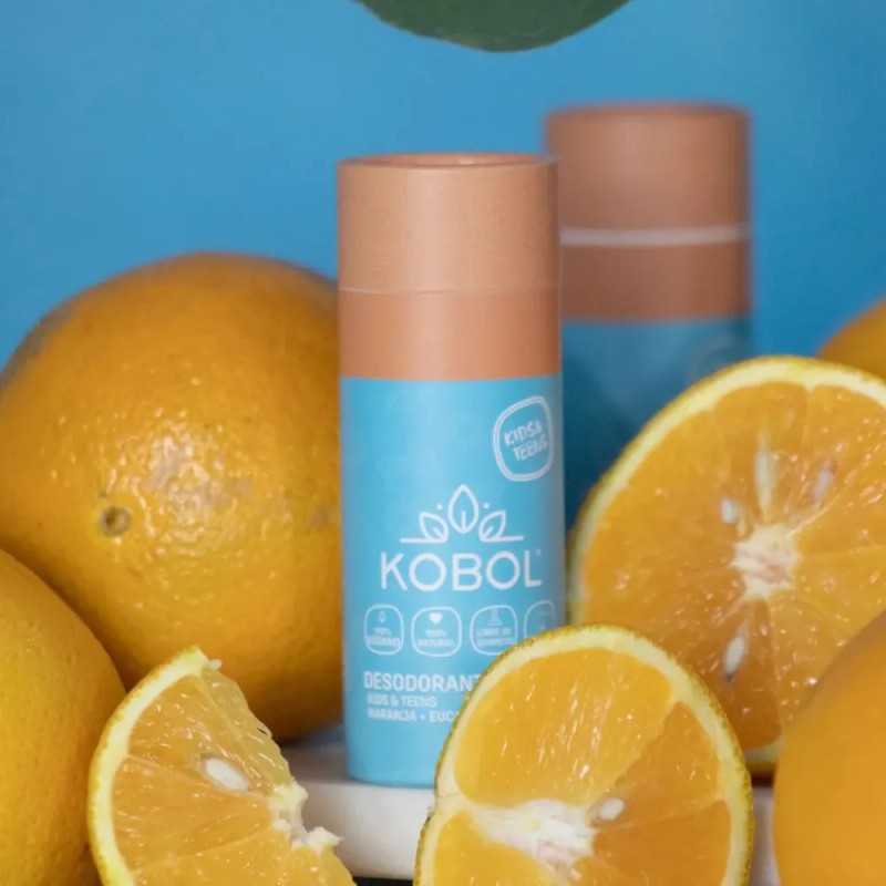 Desodorante Natural Niños Y Adolescentes Naranja Kobol Naranja/eucalipto