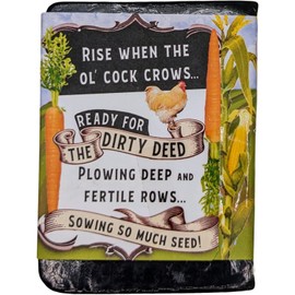 Filthy Farmer Clove Eucalyptus All Natural Soap Bar, Black