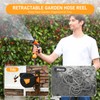 GardenJoy Retractable Garden Hose Reel-1/2in-100ft-Orange - Length: 1/2in-65ft
