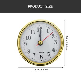 Gadpiparty Embedded Clock Head DIY Clock Insert Alarm Clock Flip Modern Kitchen Walls Simple Numbers Insertable Round Insert Round Head Insert Quartz Movement Plastic