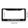 Amcove License Plate Frame All Paws Matter Rainbow Paw Prints