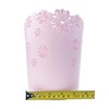 Nazr Wastebasket, Hollow Flower Shape Plastic Lidless Wastepaper Baskets Trash