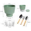 HYNZ 2024 Upgraded 5 Pack 6-Inch Self-Watering Planter Pots with