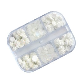 Healvian Nail Art Flower Charms Nail Decorations for Creative Manicure Designs and Craft Projects