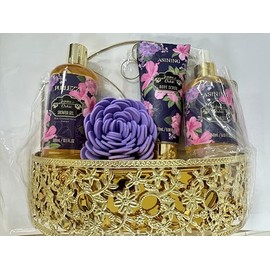 Home Spa Gift Basket, Bath Spa Kit for Women, with Body Lotion, Bath Gift Set orchid & jasmine Scent Gift Basket for Women Beauty & Personal Care Set, Home Bath Gifts Bath and Body Gift Basket