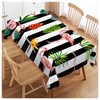 Walmsco Tablecloth Flamingo Palm Leaf Decor For Dining Room Kitchen
