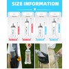 WRELS - Botella de agua plegable suave para exteriores, plegable,