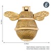 Gold Bee Door Knocker for Front Door | Polished Solid