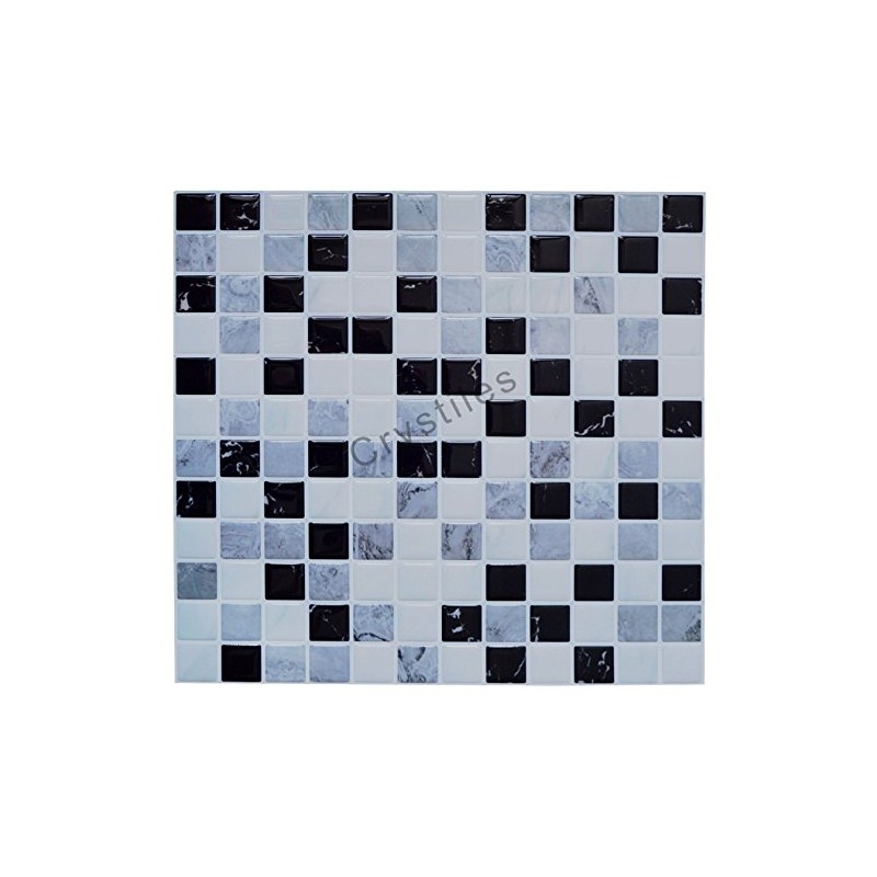 Crystiles Peel and Stick DIY backsplash Tile Stick-on Vinyl Wall