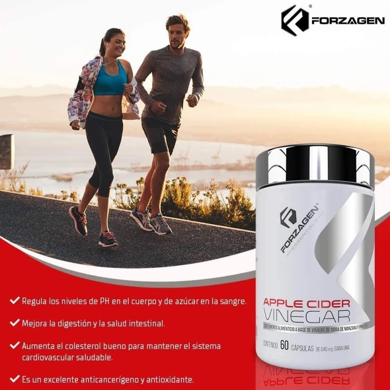 Forzagen Essentials Apple Cider 60 Caps | Vinagre De Manzana