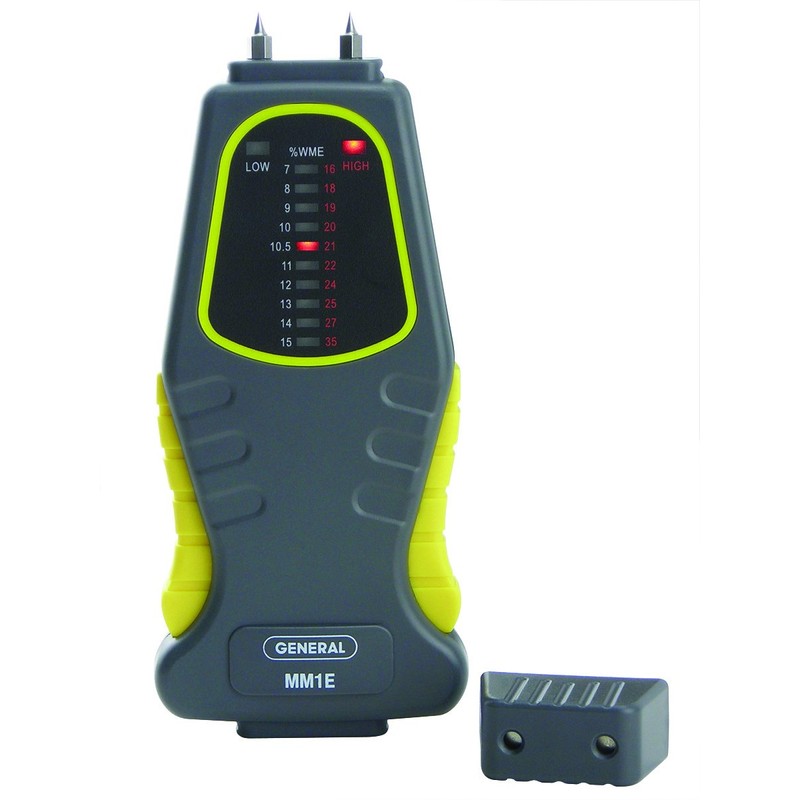 General Tools MM1E Moisture Meter, Pin Type, LED Bar Graph