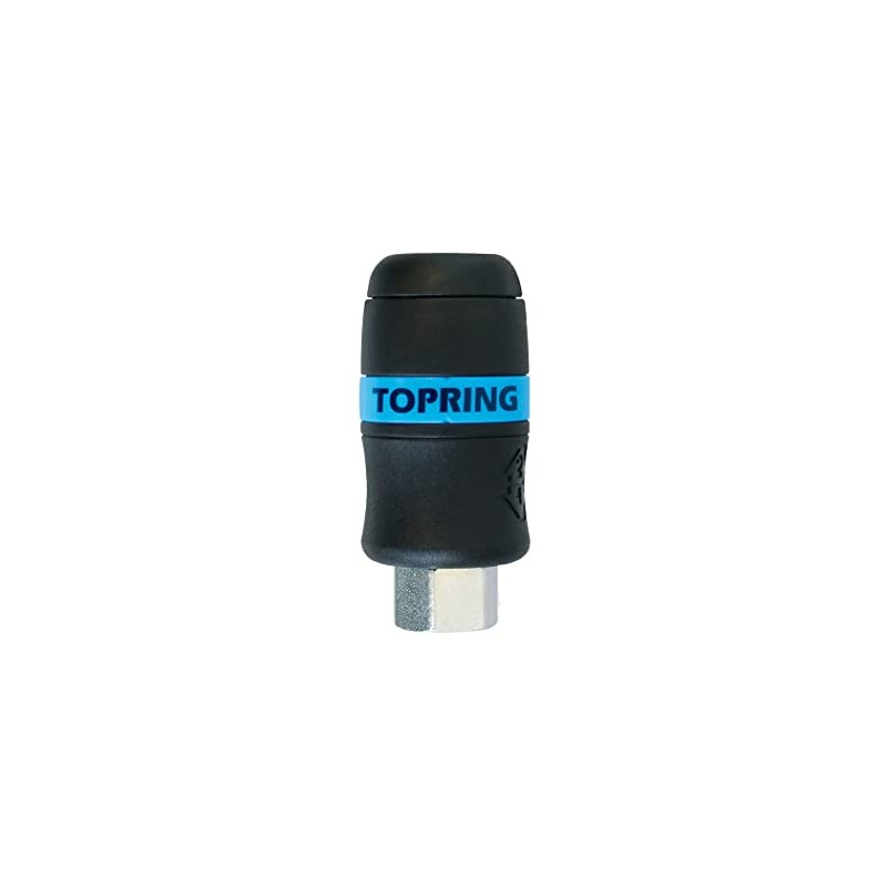 TOPRING 20.449 TOPQUIK Quick-Connect Coupler, 1/4 Industrial Plug Profile, 1/4(F)