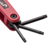 Jetech 9-Piece Compact Folding Hex Key Set, Metric, SAE, Made