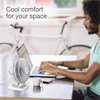 Lasko Personal Table Fan with Storage Tray, 2 Quiet Speeds,