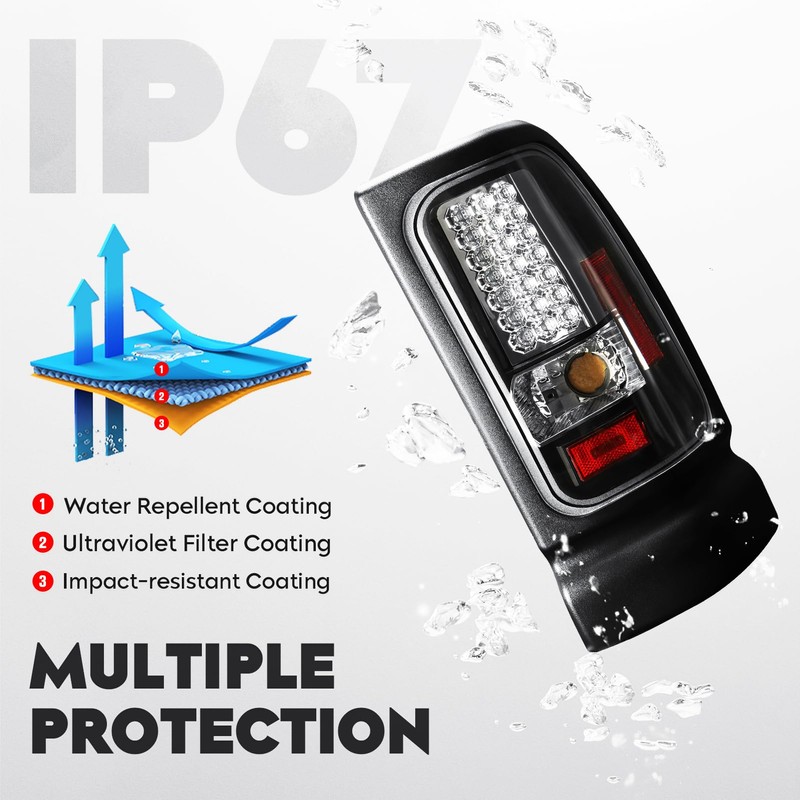 Cenfeild LED Tail Lights Assembly + 3rd Third Brake Cargo