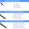 EXSEK Triwing Screwdriver, 3.8mm 4.5mm Gamebit Screwdriver Security Bit Screw