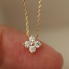 083BASE | Fortune Clover Necklace | 925 Sterling Silver Adjustable
