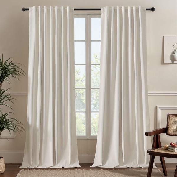 UHITECH 96 Inches Long Curtains for Living Room 2 Panels
