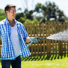 Garden Hose 50ft, Non-Expanding Heavy Duty Water Hose with 3/4" Fittings, 500 PSI, Lightweight, Leak-Proof, Kink-Free,Sturdy, Flexible, Water Pipe for Outdoor Yard Lawn Car