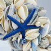 Galt International 18" Nautical Seashell Hanukkah Wreath, Dark Blue |