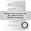 SilberDream Earrings Ball Matte 925 Silver Gold-Plated Stud Earrings SDO597Y4M