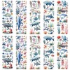 WANDIC 10 Sheets Rub On Transfer Sticker, Ocean Style Fish