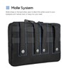 ProCase 프로케이스 전술 관리자 몰 파우치, 밀리터리 MOLLE 파우치 수평