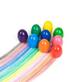 PAPU BABY Crayones para Bebés y Niños con forma de huevo ergonómico (9 colores)